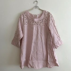 LINA TOMEI linen blouse